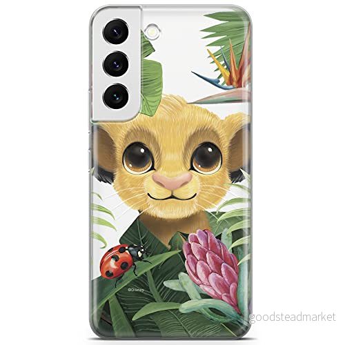 ERT GROUP mobiltelefonfodral för Samsung S22 originalt och officiellt licensierat Disney mönster Simba & Friends 002 optimalt anpassad till formen på mobiltelefonen, gedeeltelijk transparant 5904805302633