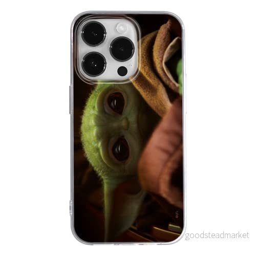 ERT GROUP mobiltelefonfodral för Apple Iphone 14 PRO MAX originalt och officiellt licensierat Star Wars mönster Baby Yoda 002 anpassad till formen på mobiltelefonen, fodral tillverkad av TPU plast 5905131944603