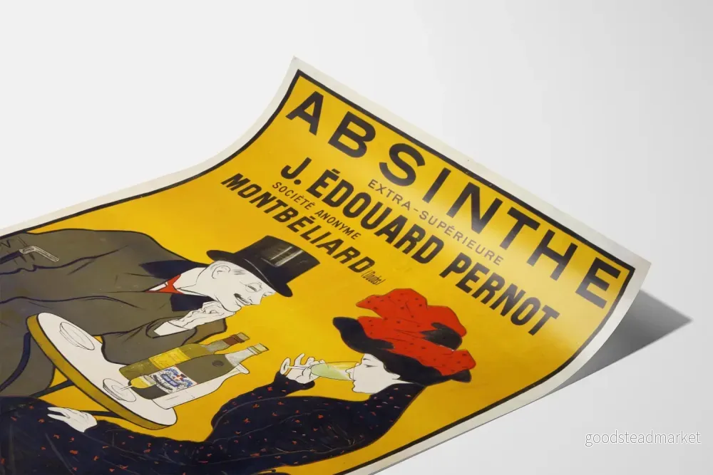 Vintageposter för Absint Extra-Superior J. Édouard Pernot - Bild 3