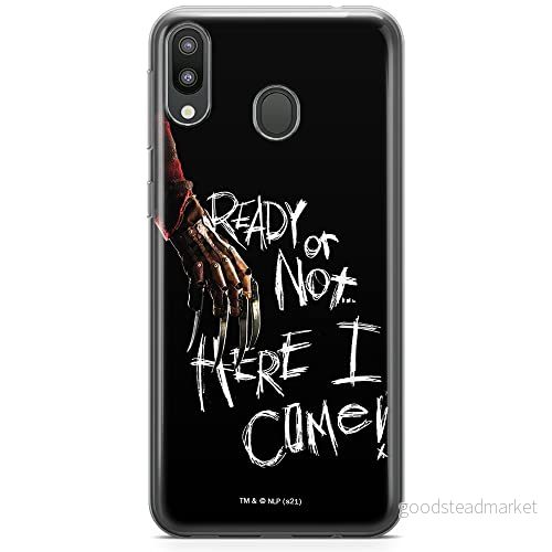 ERT GROUP mobiltelefonfodral för Samsung M20 originalt och officiellt licensierat Horror mönster Nightmare of Elm Street 001 anpassad till formen på mobiltelefonen, fodral tillverkad av TPU plast 5905511069704