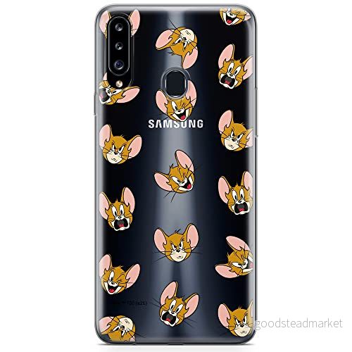 ERT GROUP mobiltelefonfodral för Samsung A20S originalt och officiellt licensierat Tom and Jerry mönster 008 optimalt anpassad till formen på mobiltelefonen, gedeeltelijk transparant 5904805264733