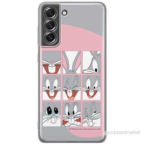 ERT GROUP mobiltelefonfodral för Samsung S21 FE originalt och officiellt licensierat Looney Tunes mönster Bugs 015 optimalt anpassad till formen på mobiltelefonen, fodral tillverkad av TPU plast 5905795078300
