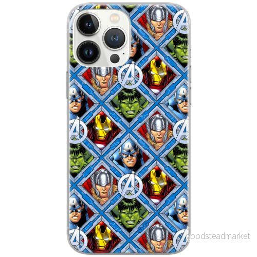 ERT GROUP mobiltelefonfodral för Samsung S9 PLUS originalt och officiellt licensierat Marvel mönster Avengers 004 Vit optimalt anpassad till formen på mobiltelefonen, fodral tillverkad av TPU plast 5902980027778