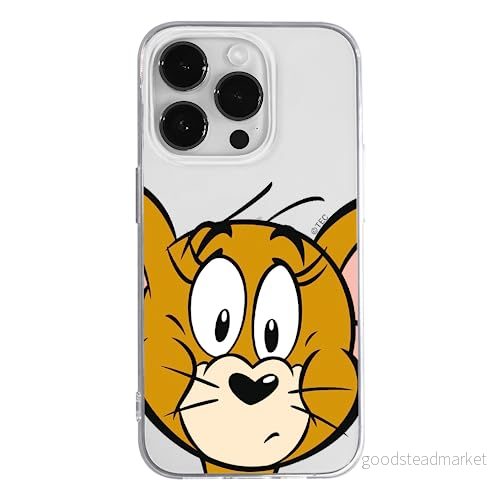 ERT GROUP mobiltelefonfodral för Apple Iphone 14 PRO MAX originalt och officiellt licensierat Tom and Jerry mönster 002 optimalt anpassad till formen på mobiltelefonen, gedeeltelijk transparant 5905131931108