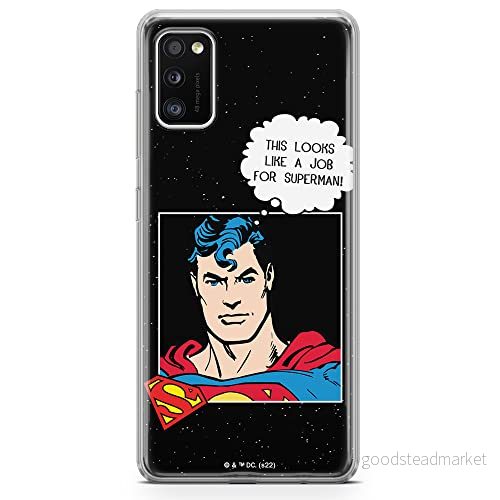 ERT GROUP mobiltelefonfodral för Samsung A41 originalt och officiellt licensierat DC mönster Superman 037 optimalt anpassad till formen på mobiltelefonen, fodral tillverkad av TPU plast 5905131571588