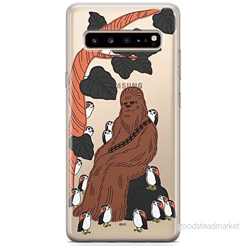 ERT GROUP Mobiltelefonskal för Samsung S10 5G original och officiellt licensierat Star Wars mönster Chewbacca 006 anpassad till mobiltelefonens form, delvis transparent 5904805502422