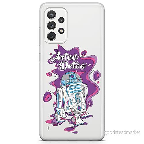 ERT GROUP mobiltelefonfodral för Samsung A72 5G originalt och officiellt licensierat Star Wars mönster R2D2 002 optimalt anpassad till formen på mobiltelefonen, gedeeltelijk transparant 5903040080375