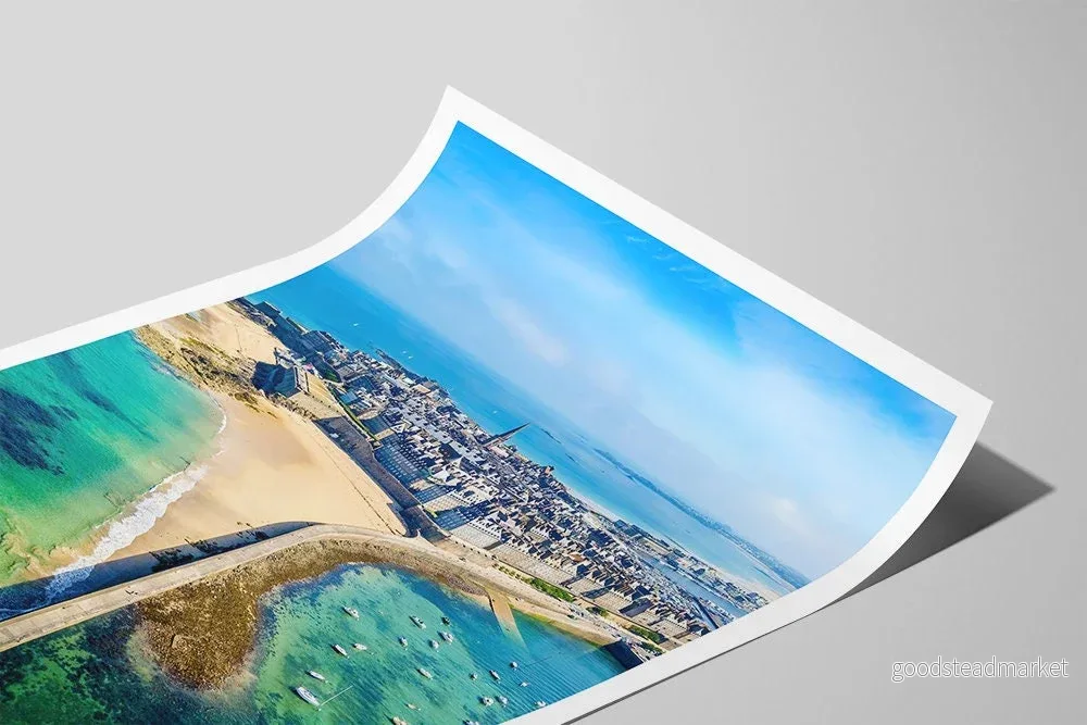 Luftbild av Saint-Malo | Fotoutskrift - Bild 3