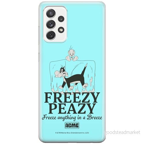 ERT GROUP mobiltelefonfodral för Samsung A33 5G originalt och officiellt licensierat Looney Tunes mönster Sylvester & Tweety 005, fodral tillverkad av TPU plast 5905795124601