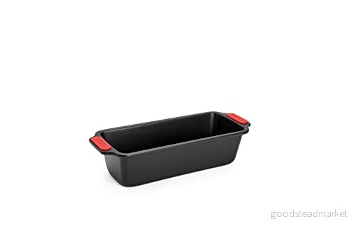 Ull Bakeware lådform 28 cm, med värmebeständiga silikonhandtag upp till 230 C, PFAS fri, dubbelskiktsnon stick beläggning, aluminiumlegerat stål, svart 4054359036650