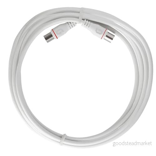 Axing EAK 301 80 terminalanslutningskabel 3 m F Quickfix kontakt 4 vägs skärmad modemkabel för kabelmodem DATA CATV kabel TV 7611682008982
