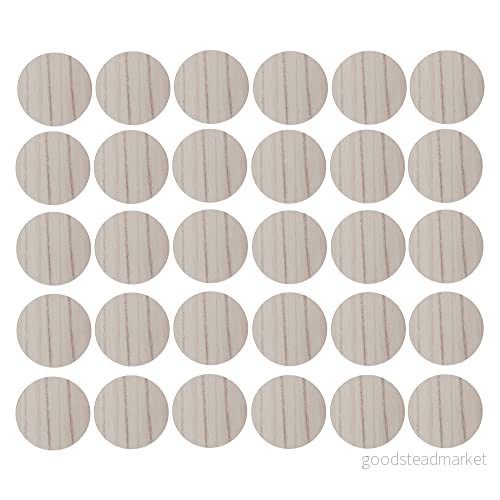 30x självhäftande skruvskydd diameter 20 mm lock hål möbel bord stol hem, trä vit ek 3666690023148