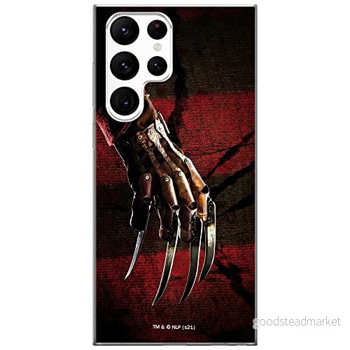 ERT GROUP mobiltelefonfodral för Samsung S22 ULTRA originalt och officiellt licensierat Horror mönster Nightmare of Elm Street 002, fodral tillverkad av TPU plast 5905511073442