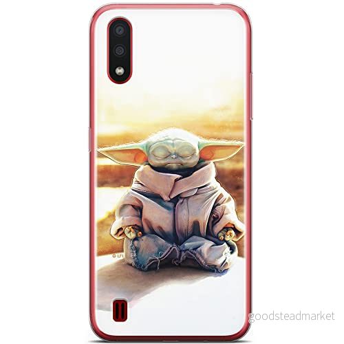 ERT GROUP mobiltelefonfodral för Samsung A01 originalt och officiellt licensierat Star Wars mönster Baby Yoda 015 optimalt anpassad till formen på mobiltelefonen, fodral tillverkad av TPU plast 5904805057939