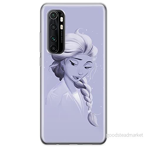 ERT GROUP mobiltelefonfodral för Xiaomi MI NOTE 10 Lite originalt och officiellt licensierat Disney mönster Elsa 013 optimalt anpassad till formen på mobiltelefonen, fodral tillverkad av TPU plast 5904805586064