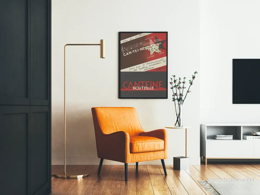 Vintageposter Canteïne väggdekoration med växtmotiv - Bild 2