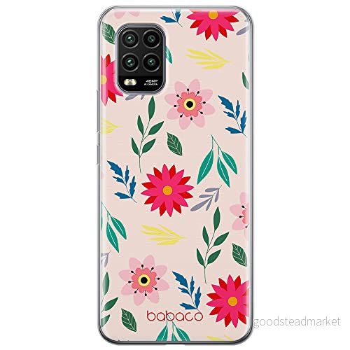ERT GROUP mobiltelefonfodral för Xiaomi MI 10 LITE originalt och officiellt licensierat Babaco mönster Flowers 010 optimalt anpassad till formen på mobiltelefonen, fodral tillverkad av TPU plast 5903932585681