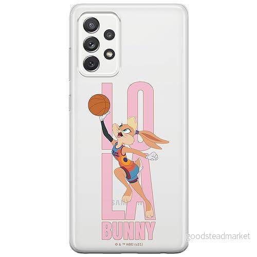 ERT GROUP mobiltelefonfodral för Samsung A52 5G / LTE 4G A52S originalt och officiellt licensierat Looney Tunes mönster Space Jam 028, gedeeltelijk transparant 5905511067304