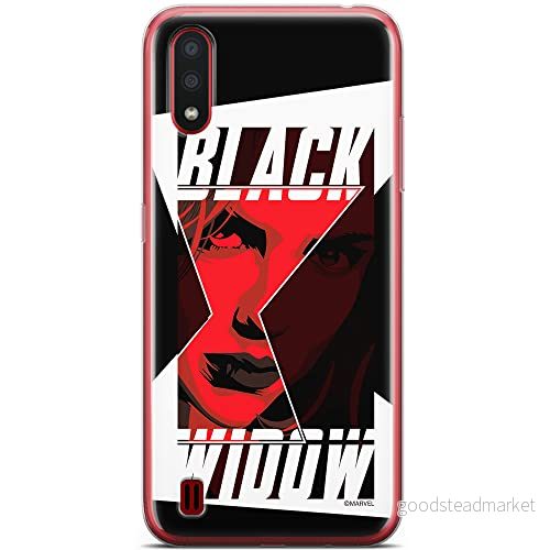 ERT GROUP mobiltelefonfodral för Samsung A01 originalt och officiellt licensierat Marvel mönster Black Widow 012 optimalt anpassad till formen på mobiltelefonen, fodral tillverkad av TPU plast 5904805430718