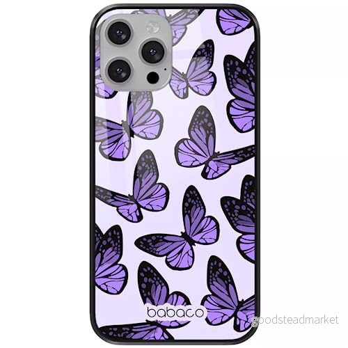 ERT GROUP mobiltelefonfodral för Apple Iphone 13 MINI originalt och officiellt licensierat Babaco mönster Butterflies 002 tillverkad av härdat glas, skyddsfodral 5904805876349