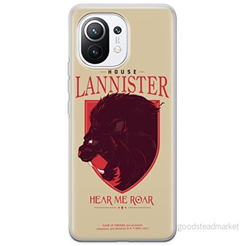 ERT GROUP mobiltelefonfodral för Xiaomi 11 originalt och officiellt licensierat Game od Thrones mönster of 008 anpassad till formen på mobiltelefonen, fodral tillverkad av TPU plast 5903932674231