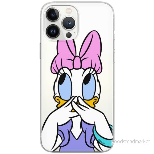 ERT GROUP mobiltelefonfodral för Iphone 13 PRO MAX originalt och officiellt licensierat Disney mönster Daisy 002 Vit optimalt anpassad till formen på mobiltelefonen, gedeeltelijk transparant 5903932862386