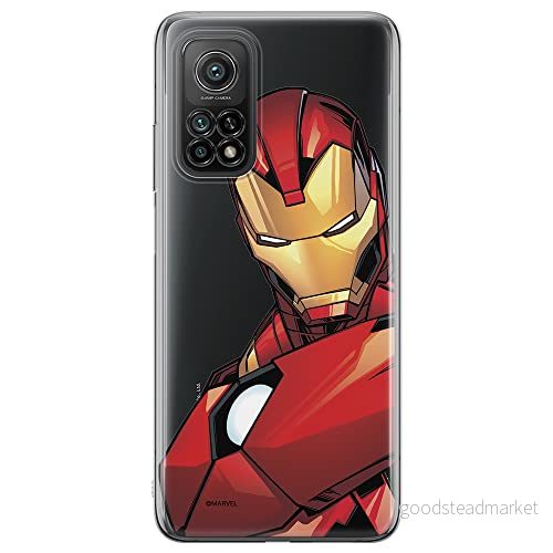 ERT GROUP mobiltelefonfodral för Xiaomi Redmi Note 11T 5G/11S 5G/POCO M4 Pro 5G originalt och officiellt licensierat Marvel mönster Iron Man 005, gedeeltelijk transparant 5904805640469