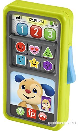 Fisher Price Scrolling and learning smartphone, telefon pedagogisk leksak för spädbarn och barn i de första stegen, 9 36 månader, upplaga: Storbritannien engelska, HNM84 194735145454