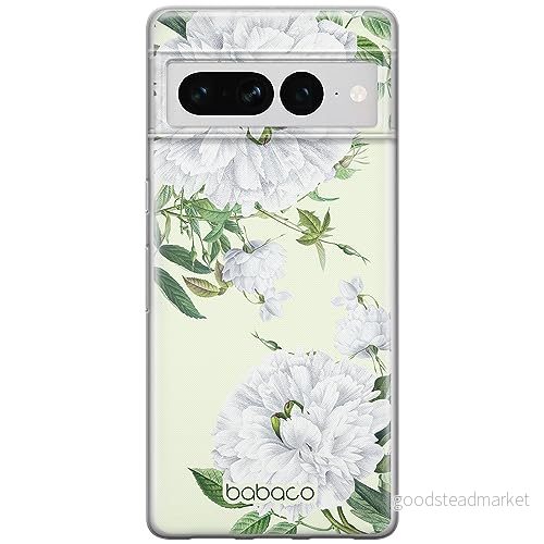 ERT GROUP mobiltelefonfodral för Google PIXEL 7 PRO originalt och officiellt licensierat Babaco mönster Flowers 047 optimalt anpassad till formen på mobiltelefonen, fodral tillverkad av TPU plast 5905795172718