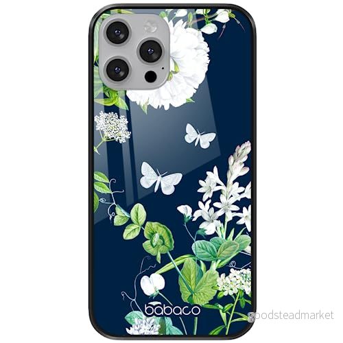 ERT GROUP mobiltelefonfodral för Apple Iphone 13 PRO MAX originalt och officiellt licensierat Babaco mönster Flowers 032 tillverkad av härdat glas, skyddsfodral 5905131286949
