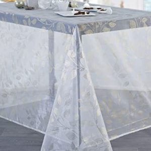 CALITEX Leaf Organza bordsduk guld silver, 140 x 300 cm 3372360589769 CALITEX Leaf Organza bordsduk guld silver, 140 x 300 cm 3372360589769