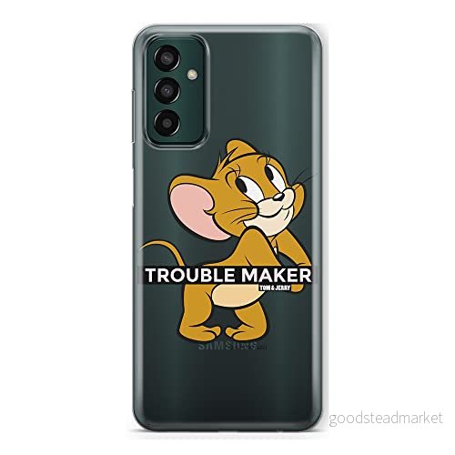 ERT GROUP mobiltelefonfodral för Samsung M13 4G originalt och officiellt licensierat Tom & Jerry mönster 012 optimalt anpassad till formen på mobiltelefonen, gedeeltelijk transparant 5905511332495