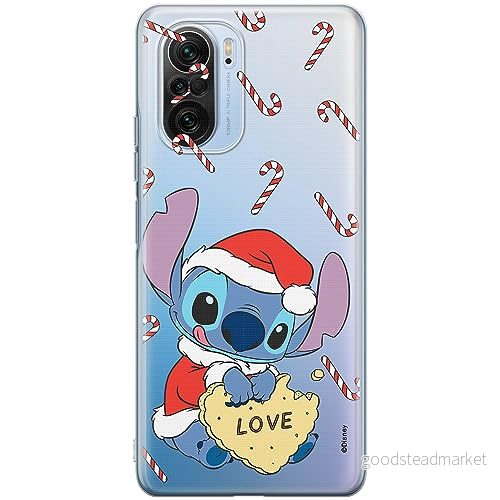 ERT GROUP mobiltelefonfodral för Xiaomi MI 11i/ REDMI K40/K40 PRO/POCO F3/ F3 PRO originalt och officiellt licensierat Disney mönster Stitch 010, gedeeltelijk transparant 5905511879235