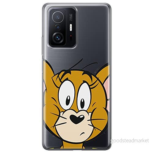 ERT GROUP mobiltelefonfodral för Xiaomi 11T 5G / PRO originalt och officiellt licensierat Tom and Jerry mönster 002 anpassad till formen på mobiltelefonen, gedeeltelijk transparant 5904805556647
