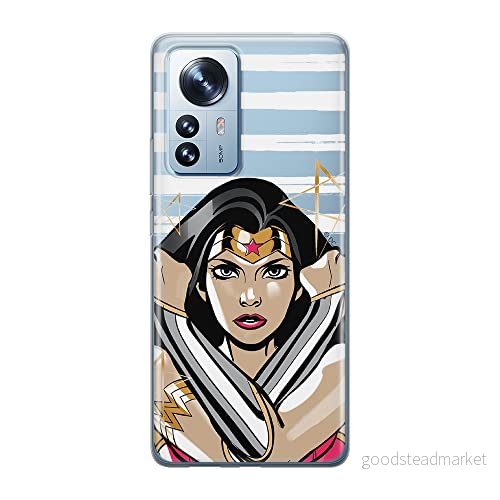 ERT GROUP mobiltelefonfodral för Xiaomi 12 PRO originalt och officiellt licensierat DC mönster Wonder Woman 003 optimalt anpassad till formen på mobiltelefonen, gedeeltelijk transparant 5905511517625