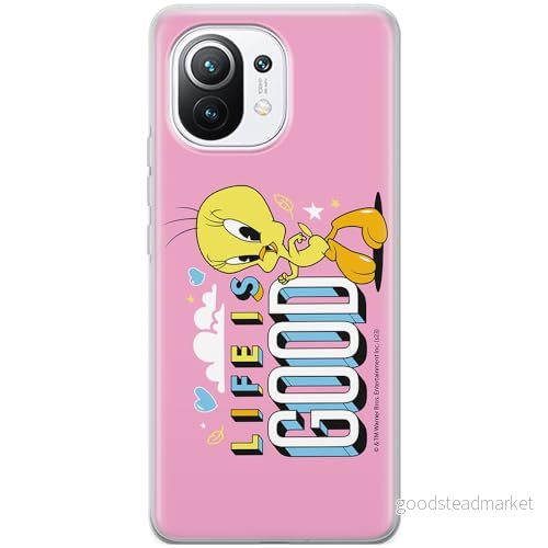 ERT GROUP mobiltelefonfodral för Xiaomi 11 originalt och officiellt licensierat Looney Tunes mönster Tweety 016 optimalt anpassad till formen på mobiltelefonen, fodral tillverkad av TPU plast 5905795098872