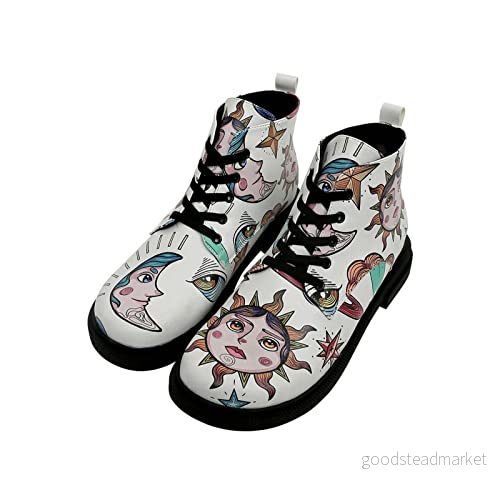 DOGO skor veganska damer Victoria Boots Dreams for Dreamers, Vit, 41 EU 8680544254279