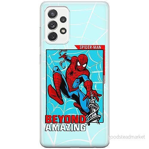 ERT GROUP mobiltelefonfodral för Samsung A73 5G originalt och officiellt licensierat Marvel mönster Spider Man 041 optimalt anpassad till formen på mobiltelefonen, fodral tillverkad av TPU plast 5905795017347
