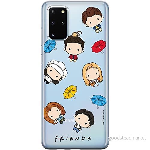 ERT GROUP mobiltelefonfodral för Samsung S20 PLUS / S11 originalt och officiellt licensierat Friends mönster 013 Vit optimalt anpassad till formen på mobiltelefonen, gedeeltelijk transparant 5903932274547