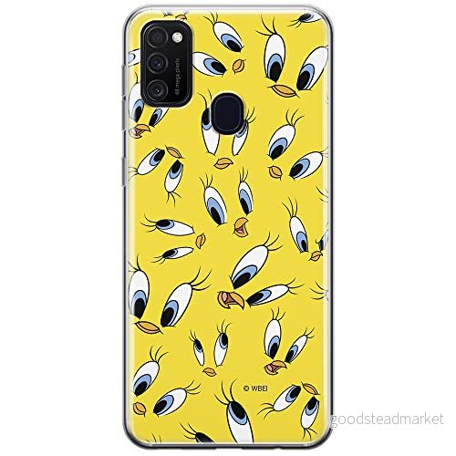 ERT GROUP mobiltelefonfodral för Samsung M21 originalt och officiellt licensierat Looney Tunes mönster Tweety 006 optimalt anpassad till formen på mobiltelefonen, fodral tillverkad av TPU plast 5903040482797