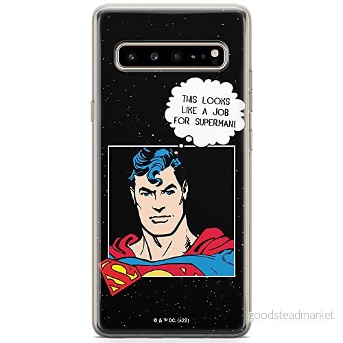 ERT GROUP mobiltelefonfodral för Samsung S10 originalt och officiellt licensierat DC mönster Superman 037 optimalt anpassad till formen på mobiltelefonen, fodral tillverkad av TPU plast 5905131571656