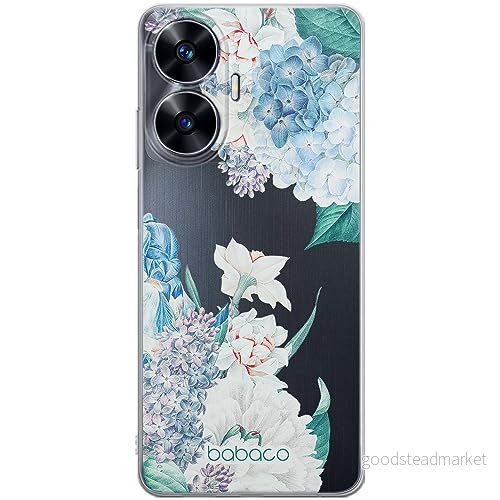 ERT GROUP mobiltelefonfodral för Realme C55 originalt och officiellt licensierat Babaco mönster Flowers 027 optimalt anpassad till formen på mobiltelefonen, gedeeltelijk transparant 5905511867836