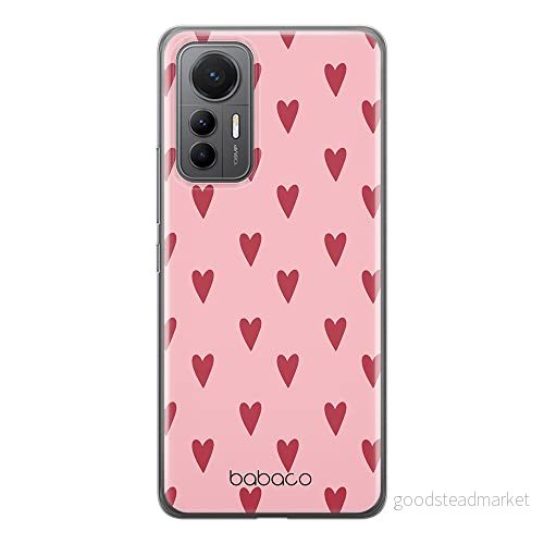 ERT GROUP mobiltelefonfodral för Xiaomi 12 LITE originalt och officiellt licensierat Babaco mönster Hearts 004 optimalt anpassad till formen på mobiltelefonen, fodral tillverkad av TPU plast 5905511507442