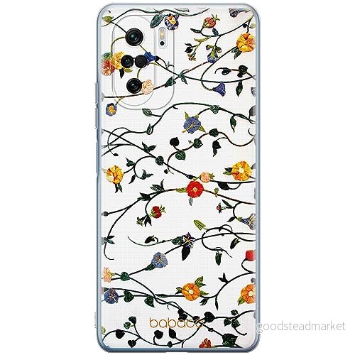 ERT GROUP mobiltelefonfodral för Xiaomi MI 11i/ REDMI K40/K40 PRO/POCO F3/ F3 PRO originalt och officiellt licensierat Babaco mönster Flowers 008, fodral tillverkad av TPU plast 5905511879259