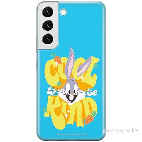 ERT GROUP mobiltelefonfodral för Samsung S22 originalt och officiellt licensierat Looney Tunes mönster Bugs 014 optimalt anpassad till formen på mobiltelefonen, fodral tillverkad av TPU plast 5905795076917