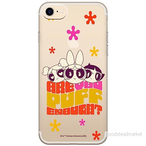 ERT GROUP mobiltelefonfodral för Iphone 7/8/ SE 2/ 3 originalt och officiellt licensierat The Powerpuff Girls mönster 043, gedeeltelijk transparant 5905511985998