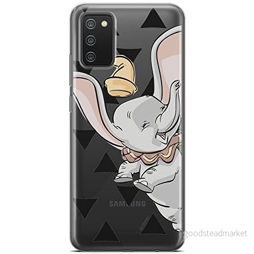 ERT GROUP mobiltelefonfodral för Samsung A02S originalt och officiellt licensierat Disney mönster Dumbo 001 optimalt anpassad till formen på mobiltelefonen, gedeeltelijk transparant 5903040233641