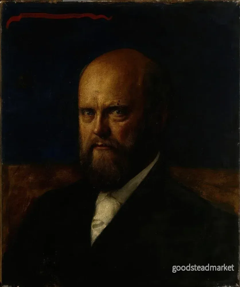 Målning Portrait av professorn E. R. Neovius - Akseli Gallen-Kallela | Konsttryck - Bild 2
