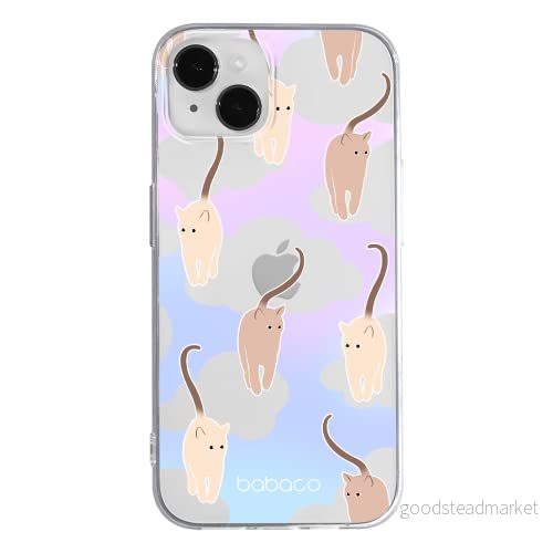 ERT GROUP mobiltelefonfodral för Apple Iphone 14 originalt och officiellt licensierat Babaco mönster Cats 015 optimalt anpassad till formen på mobiltelefonen, gedeeltelijk transparant 5905131885951