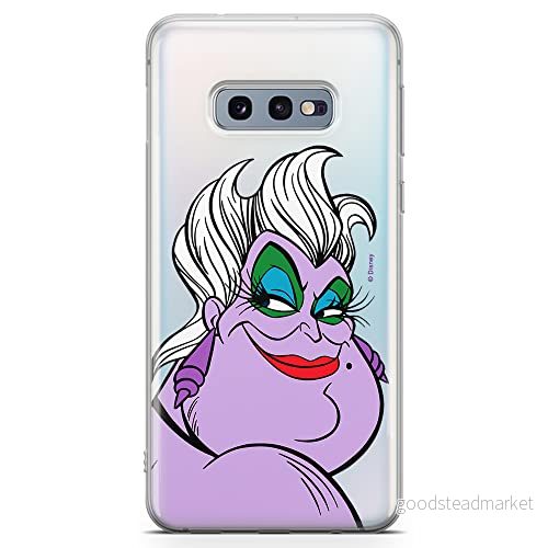ERT GROUP mobiltelefonfodral för Samsung S10e originalt och officiellt licensierat Disney mönster Ursula 001 optimalt anpassad till formen på mobiltelefonen, gedeeltelijk transparant 5903537588421